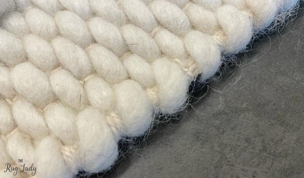 Harriet Ivory Hand Woven Wool Rug