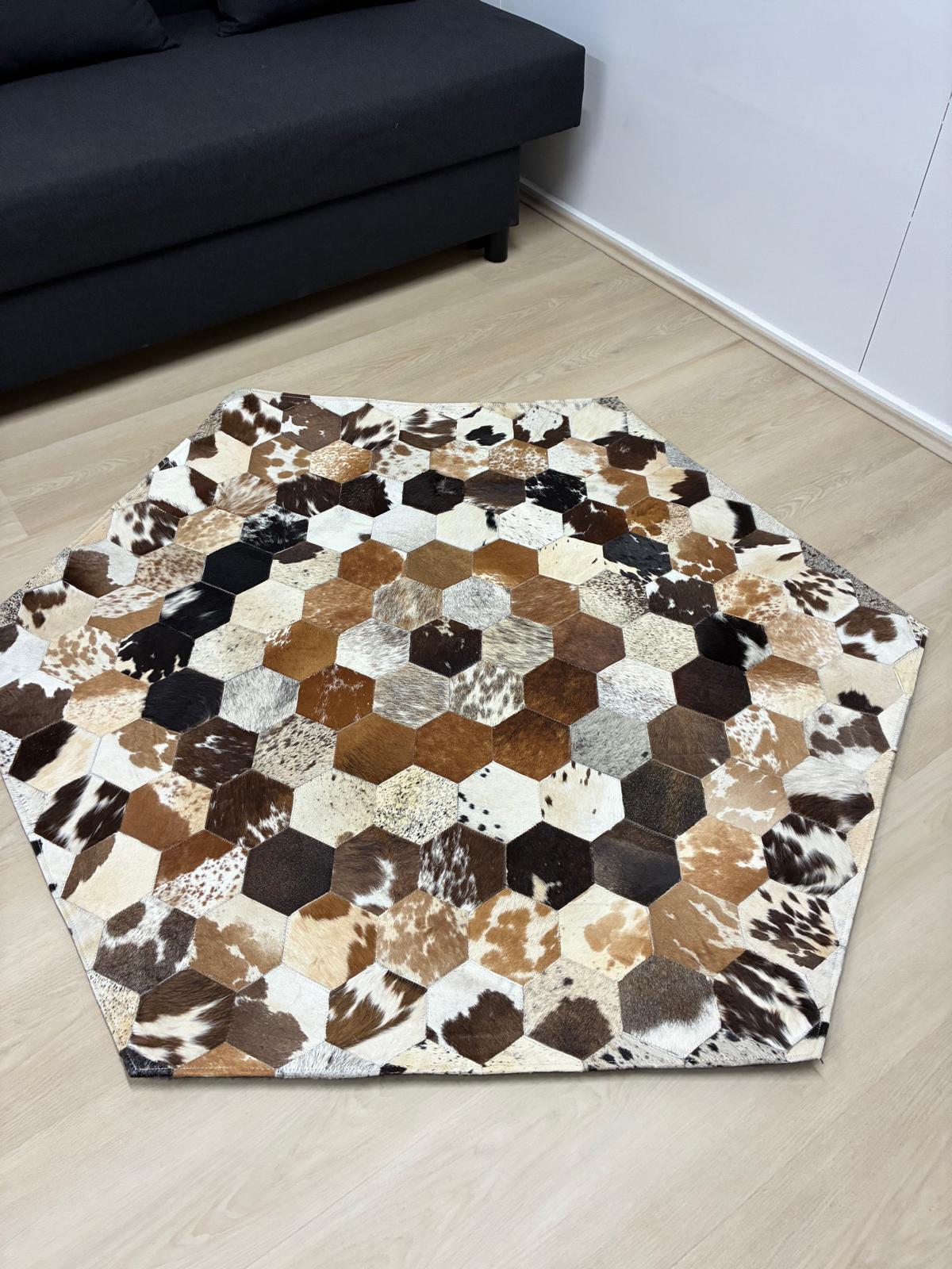 cow hide rug Pentagon 145 x 122cm
