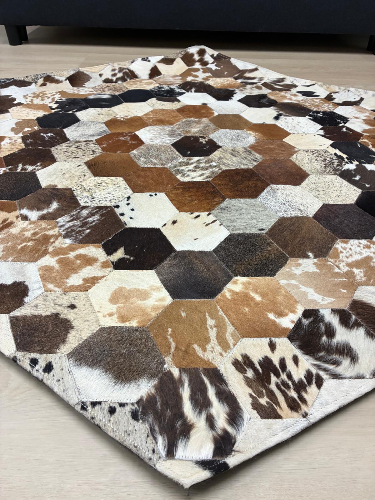 cow hide rug Pentagon 145 x 122cm