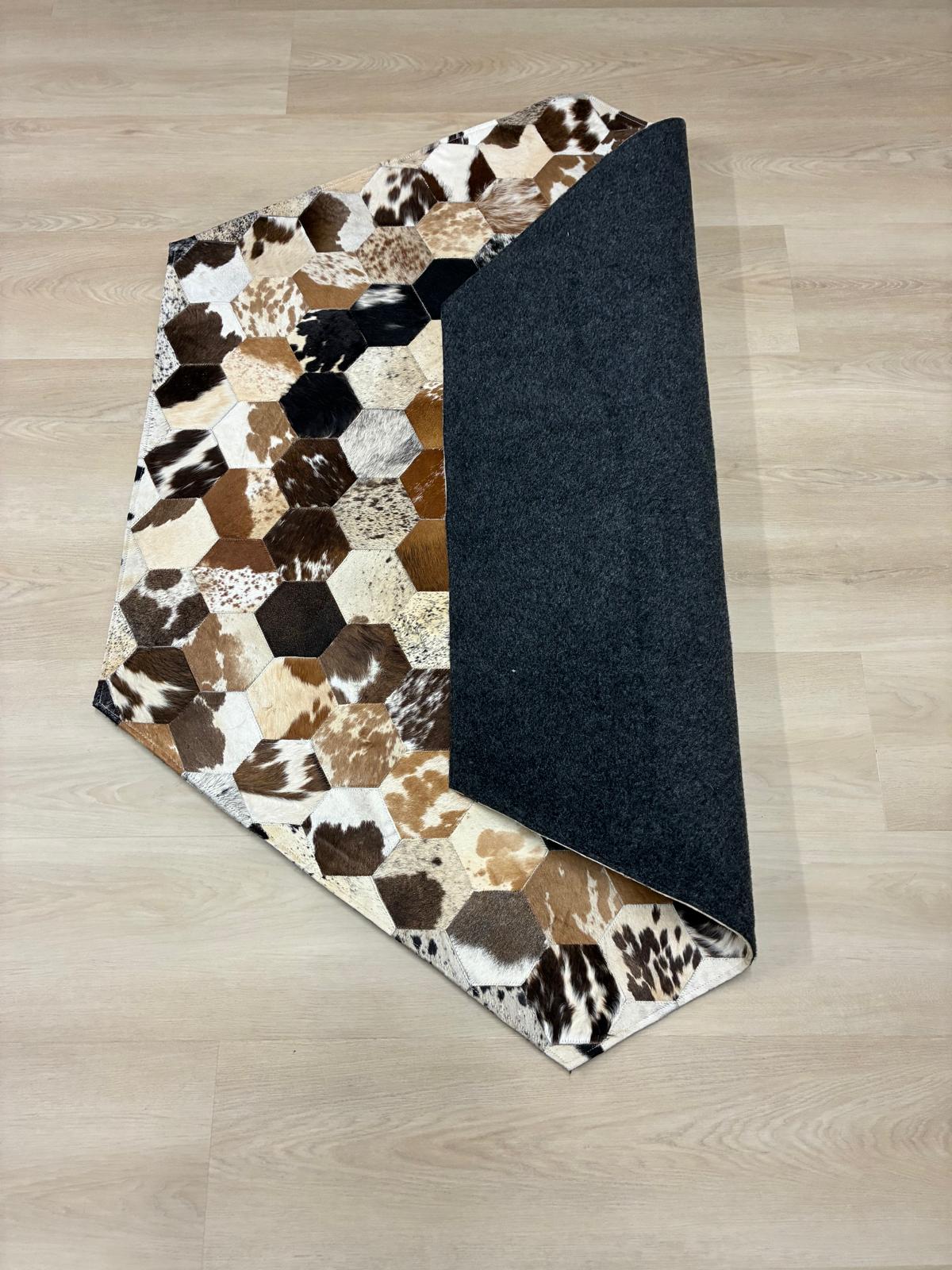 cow hide rug Pentagon 145 x 122cm