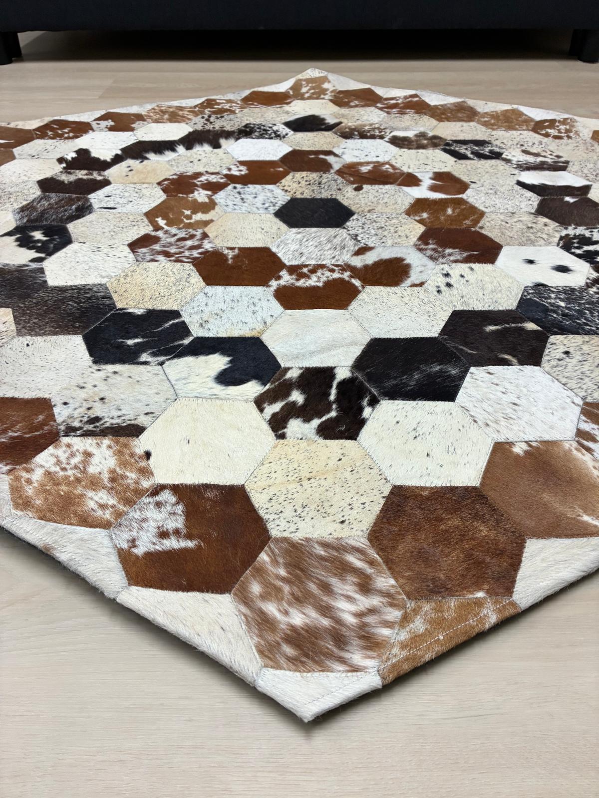 cow hide rug Pentagon 145 x 122cm
