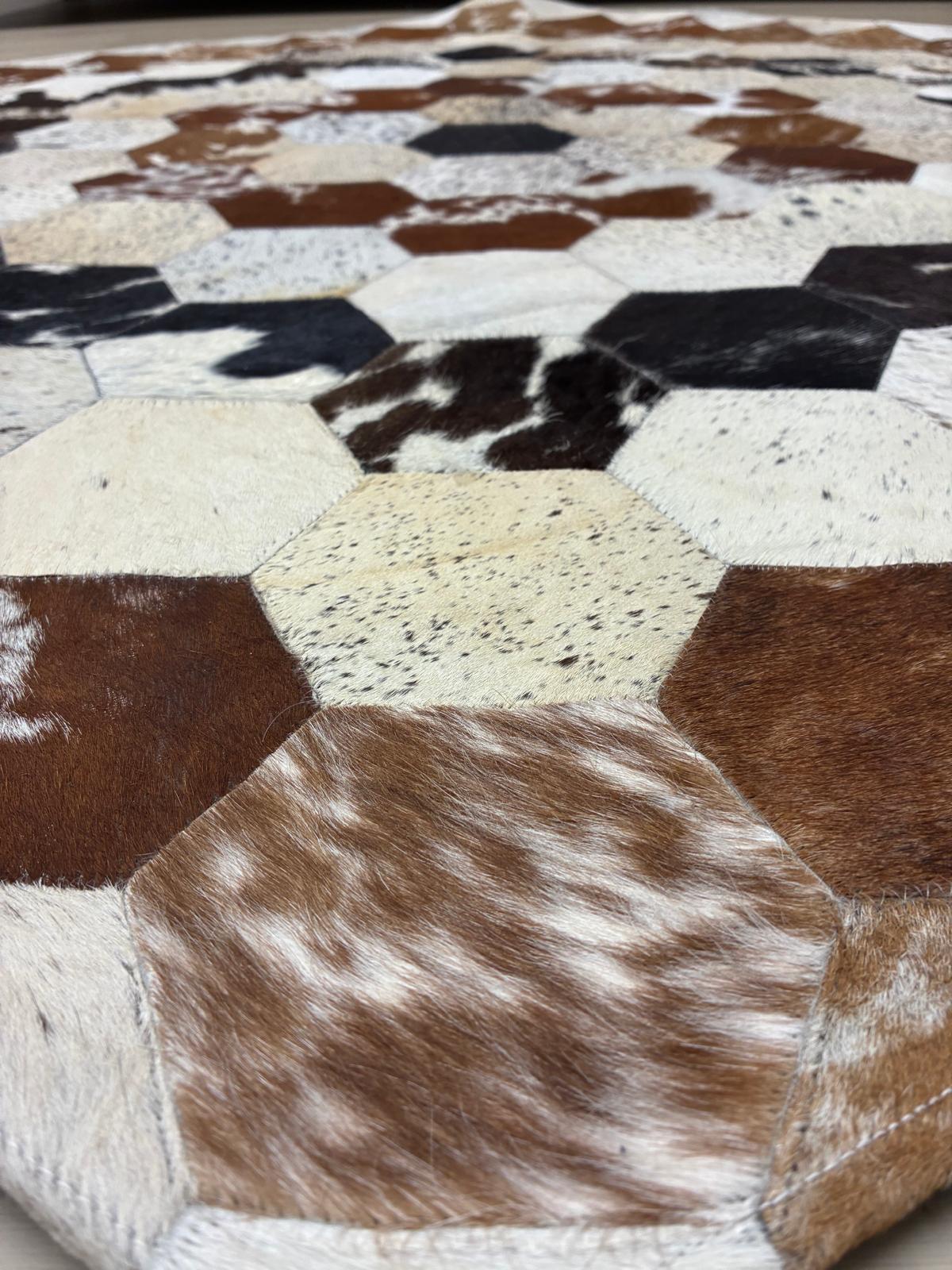 cow hide rug Pentagon 145 x 122cm