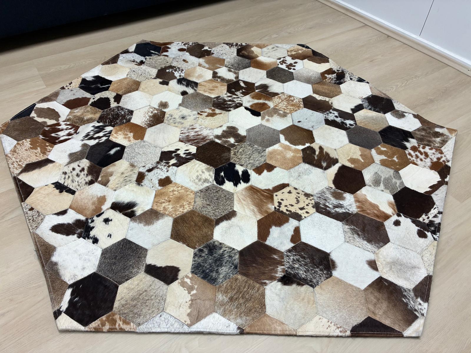 cow hide rug Pentagon 145 x 122cm