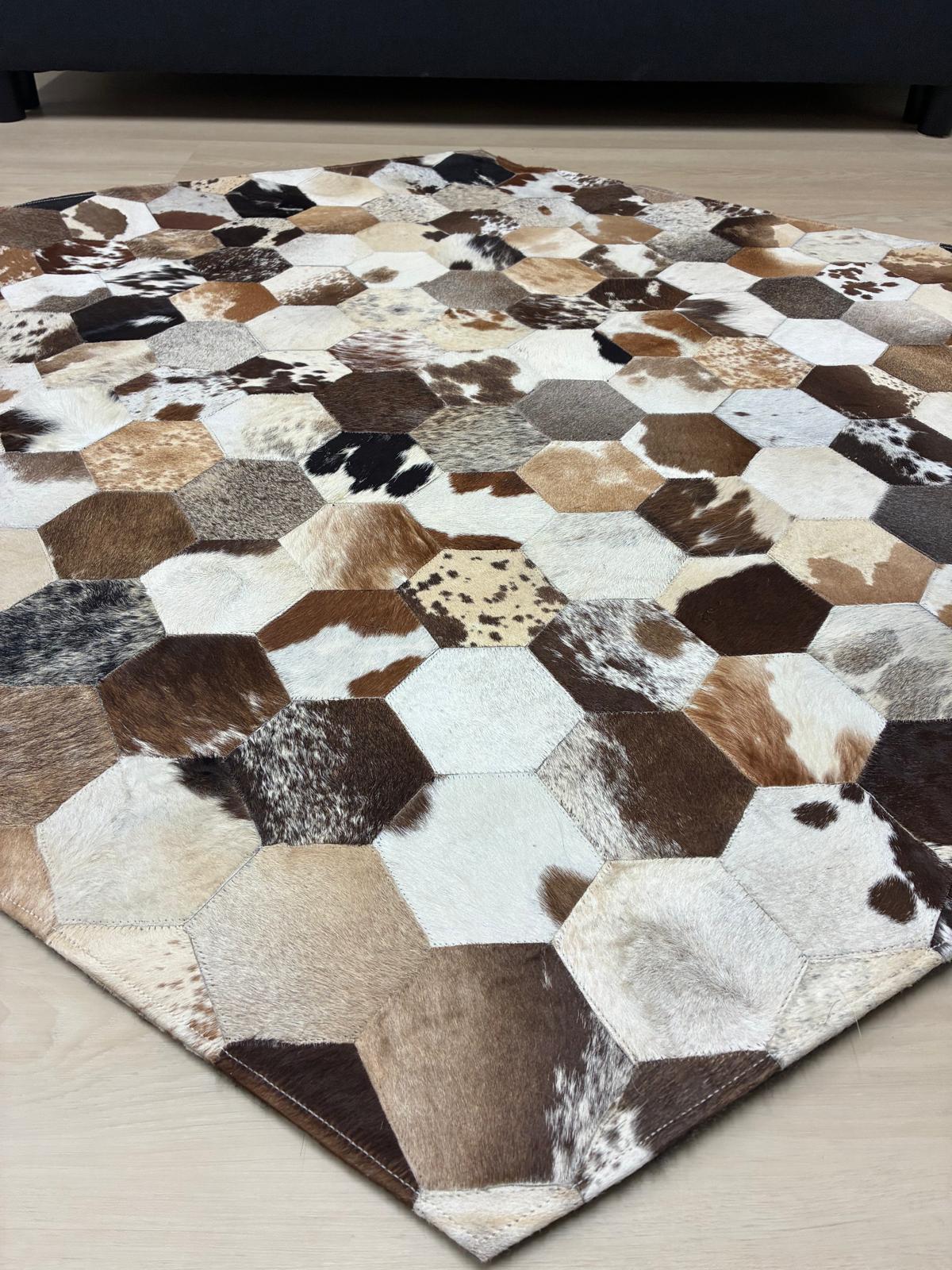 cow hide rug Pentagon 145 x 122cm