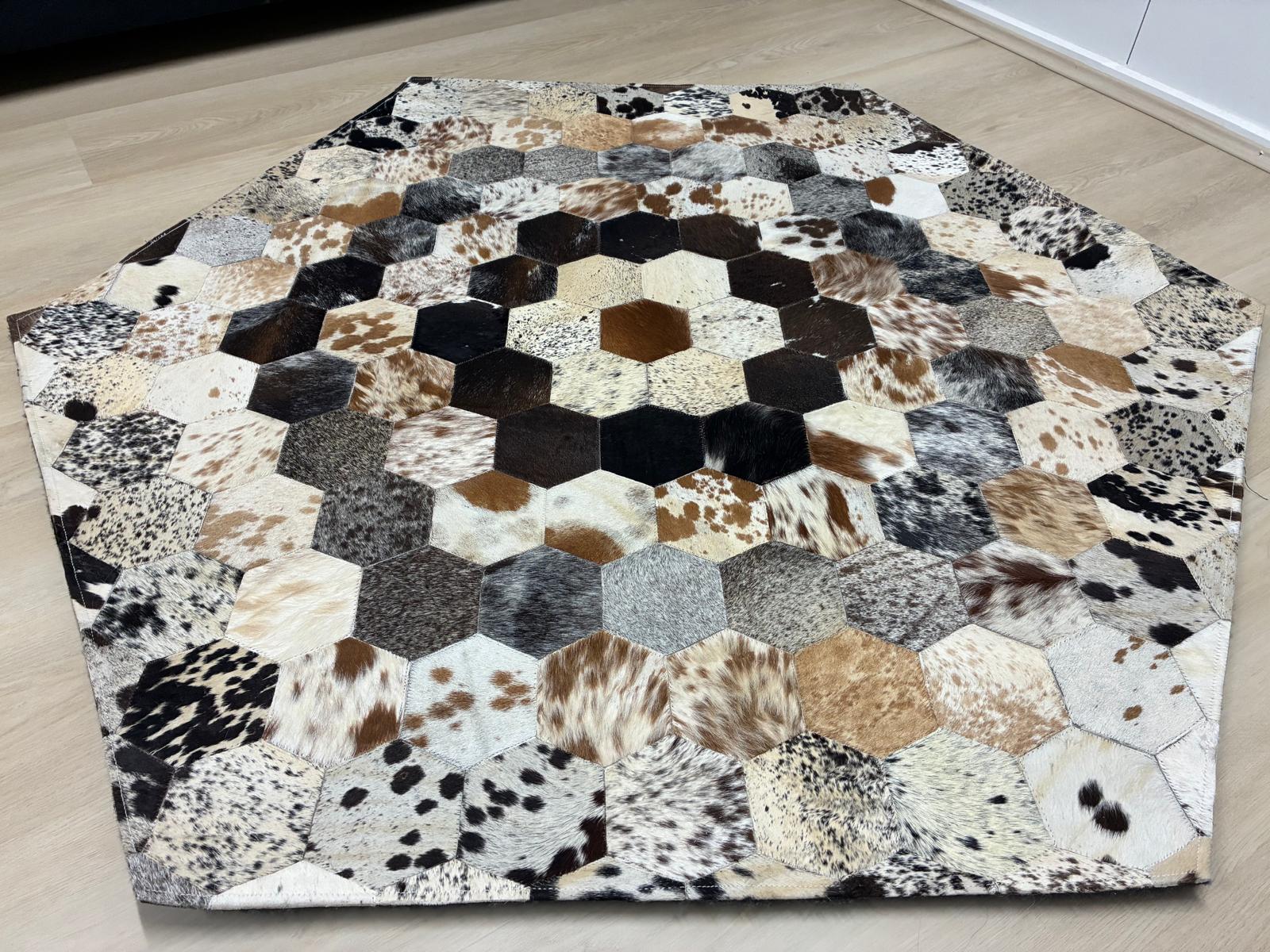 cow hide rug Pentagon 145 x 122cm
