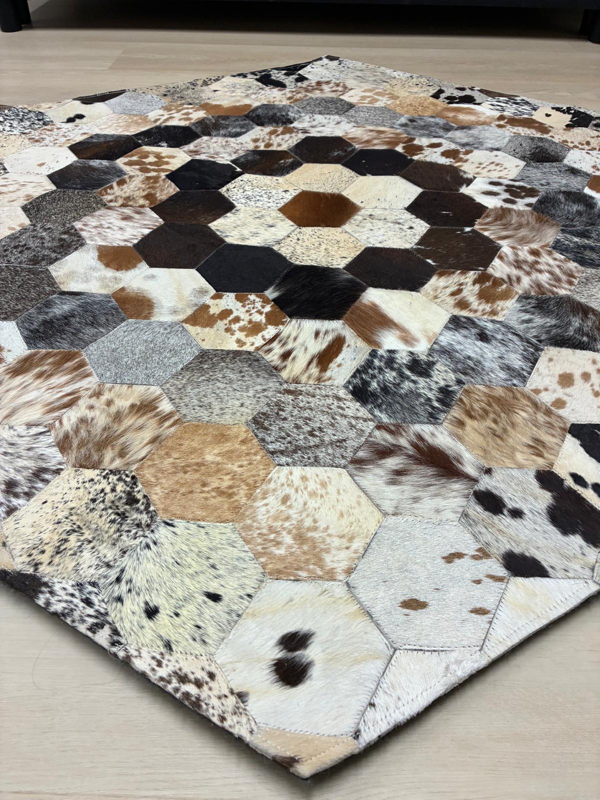 cow hide rug Pentagon 145 x 122cm