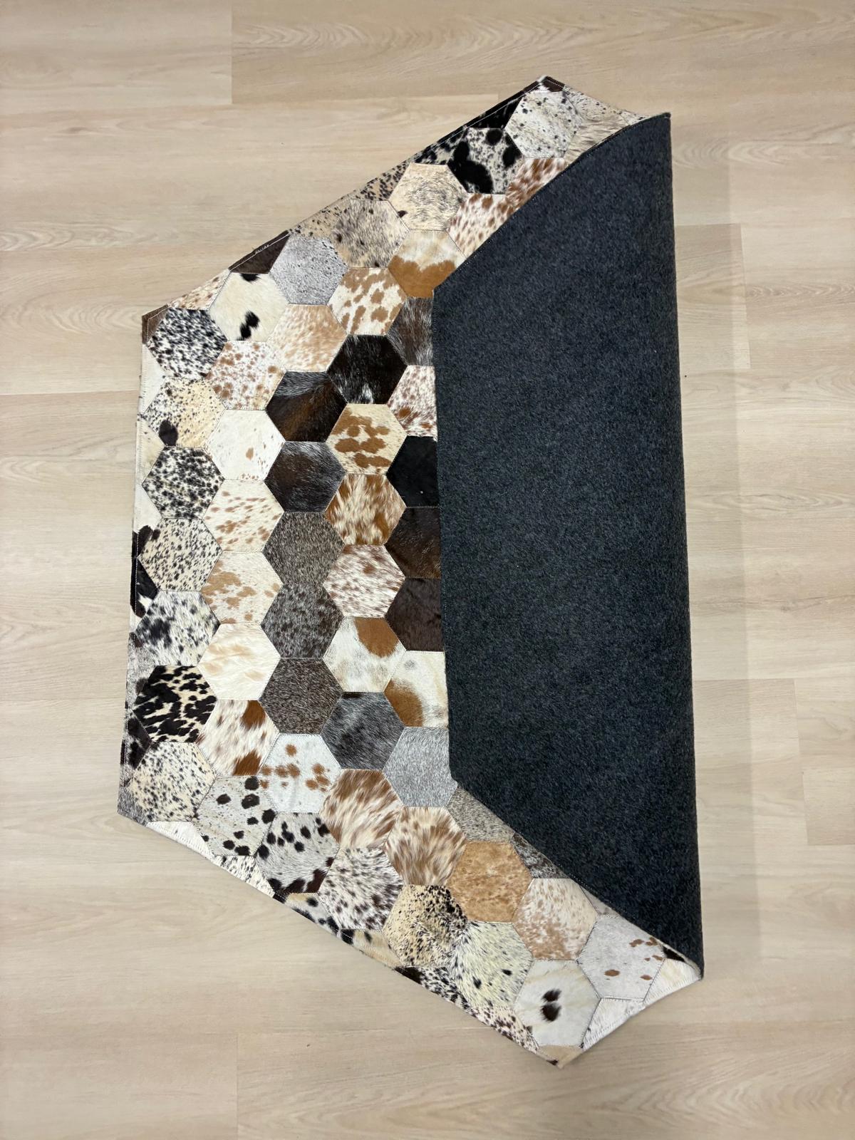 cow hide rug Pentagon 145 x 122cm