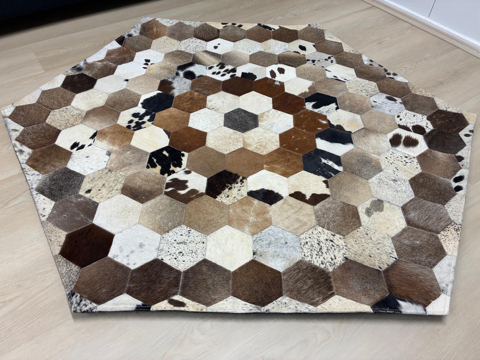 cow hide rug Pentagon 145 x 122cm