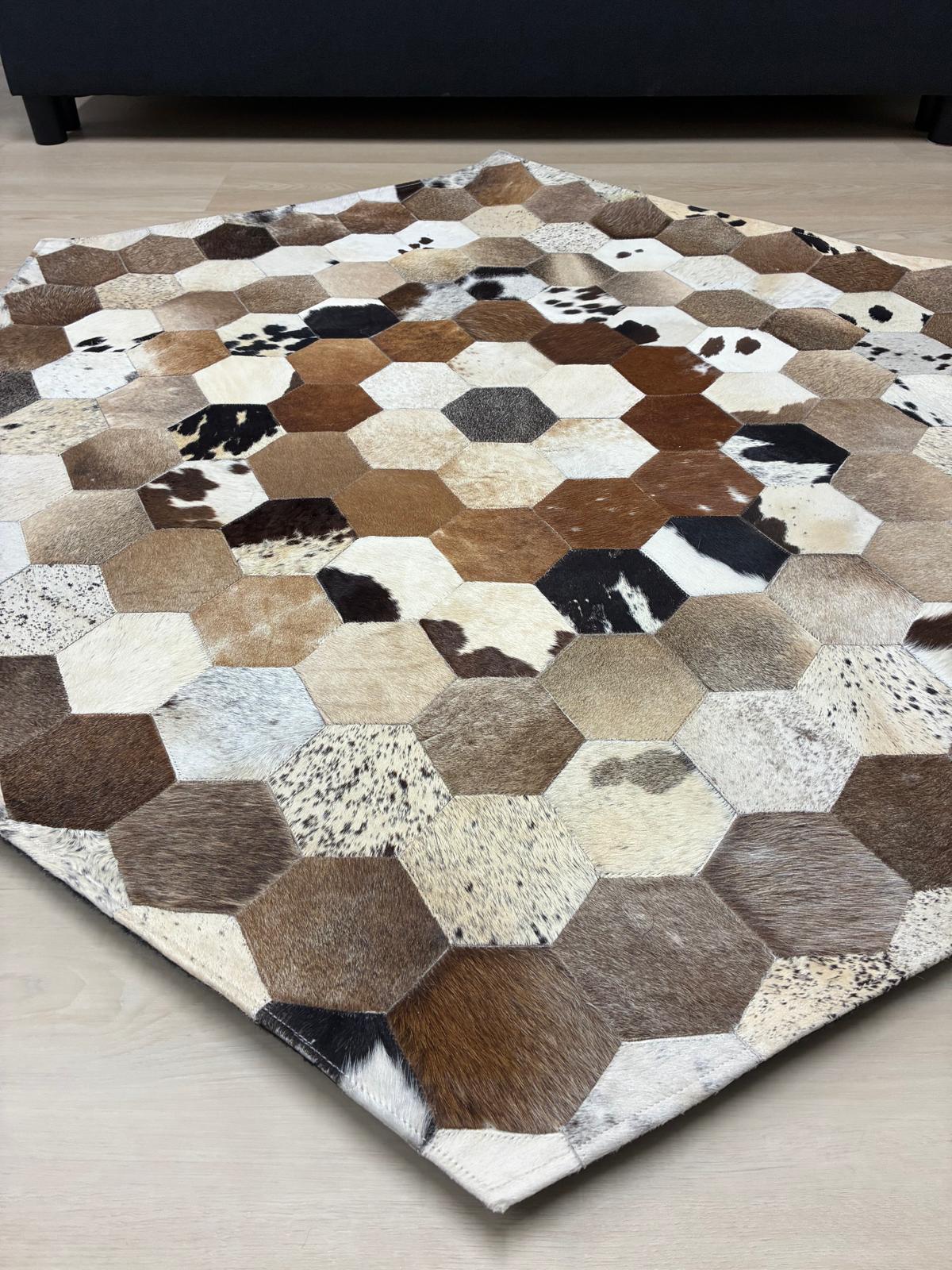 cow hide rug Pentagon 145 x 122cm