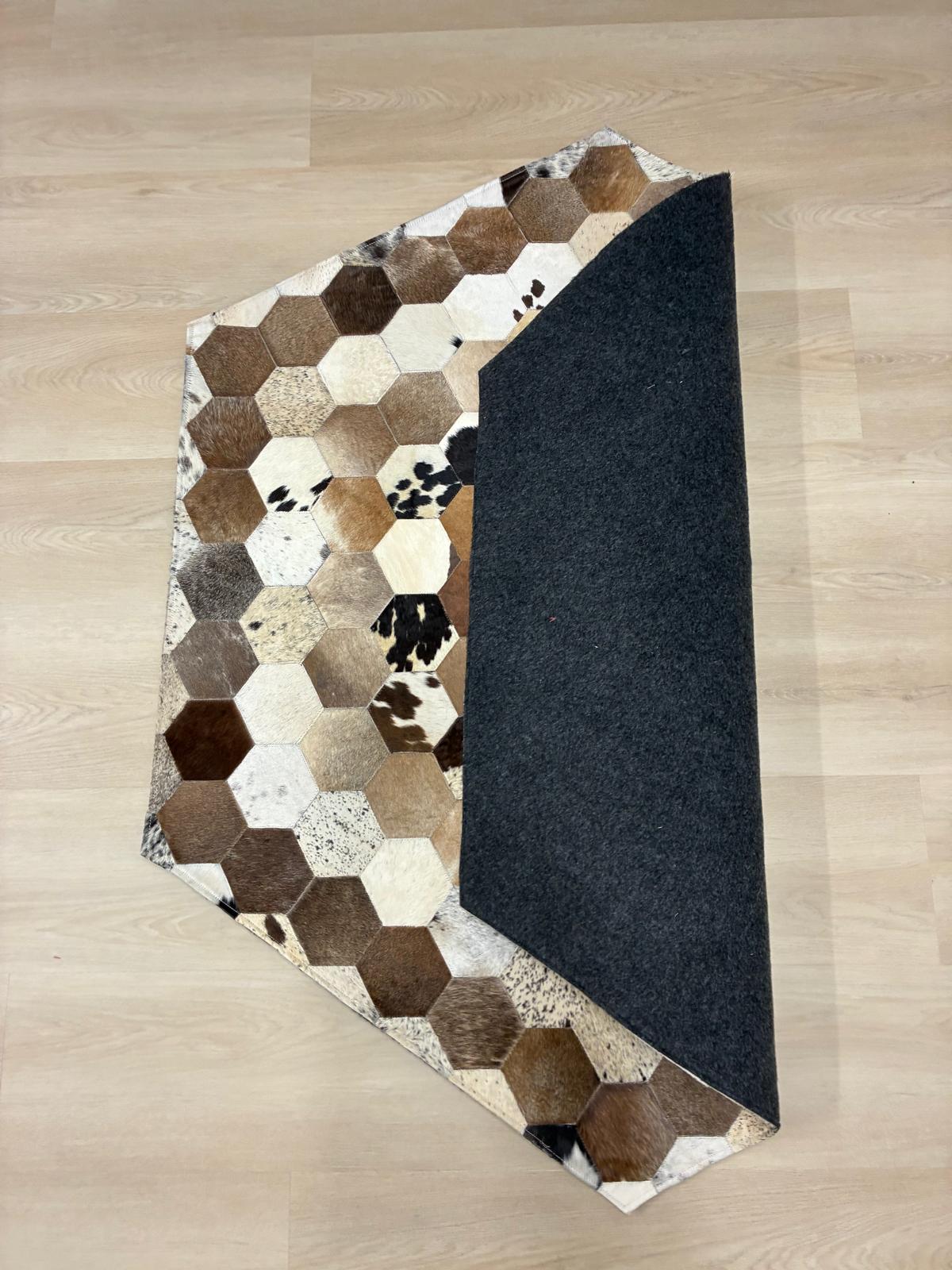 cow hide rug Pentagon 145 x 122cm