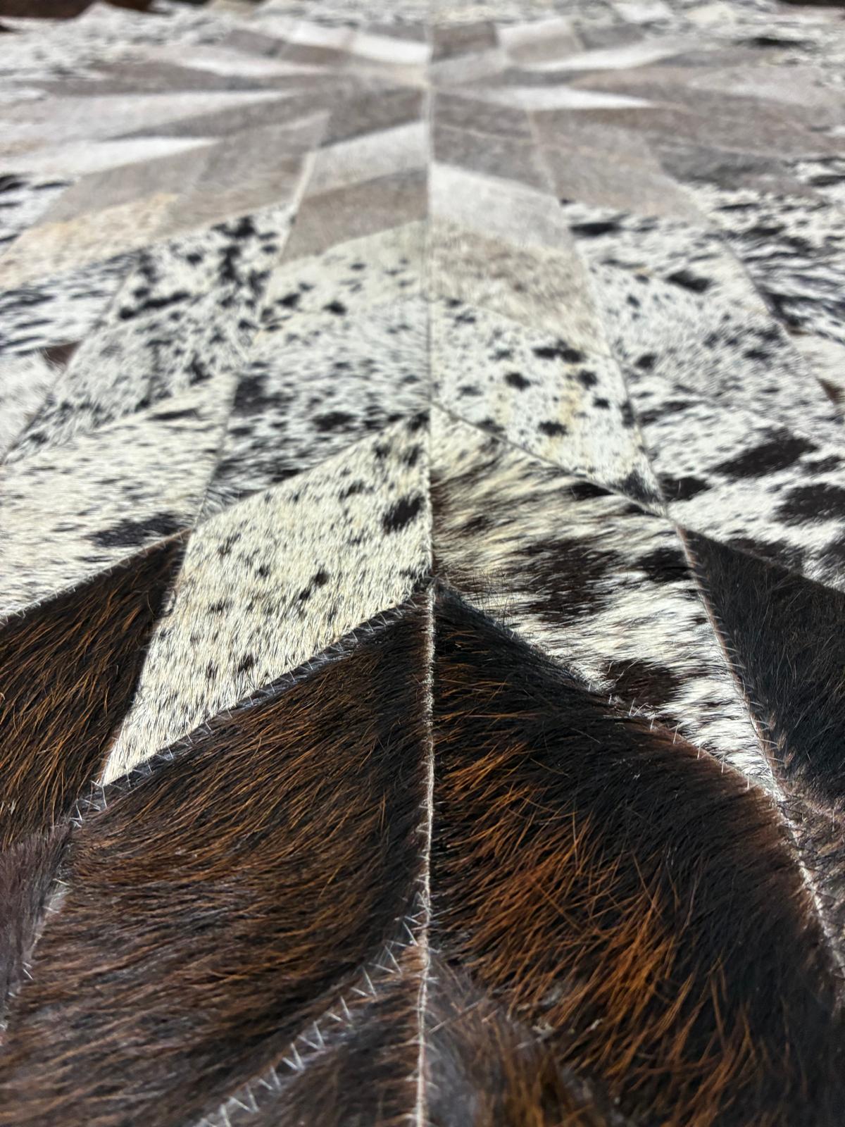 cow hide rug 118 x 118cm