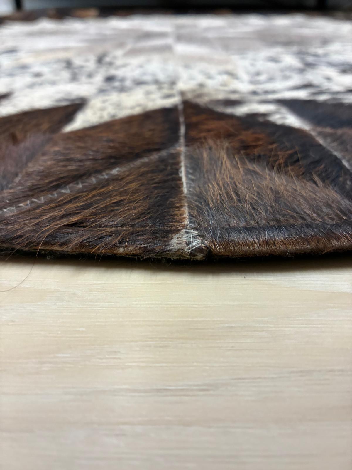 cow hide rug 118 x 118cm