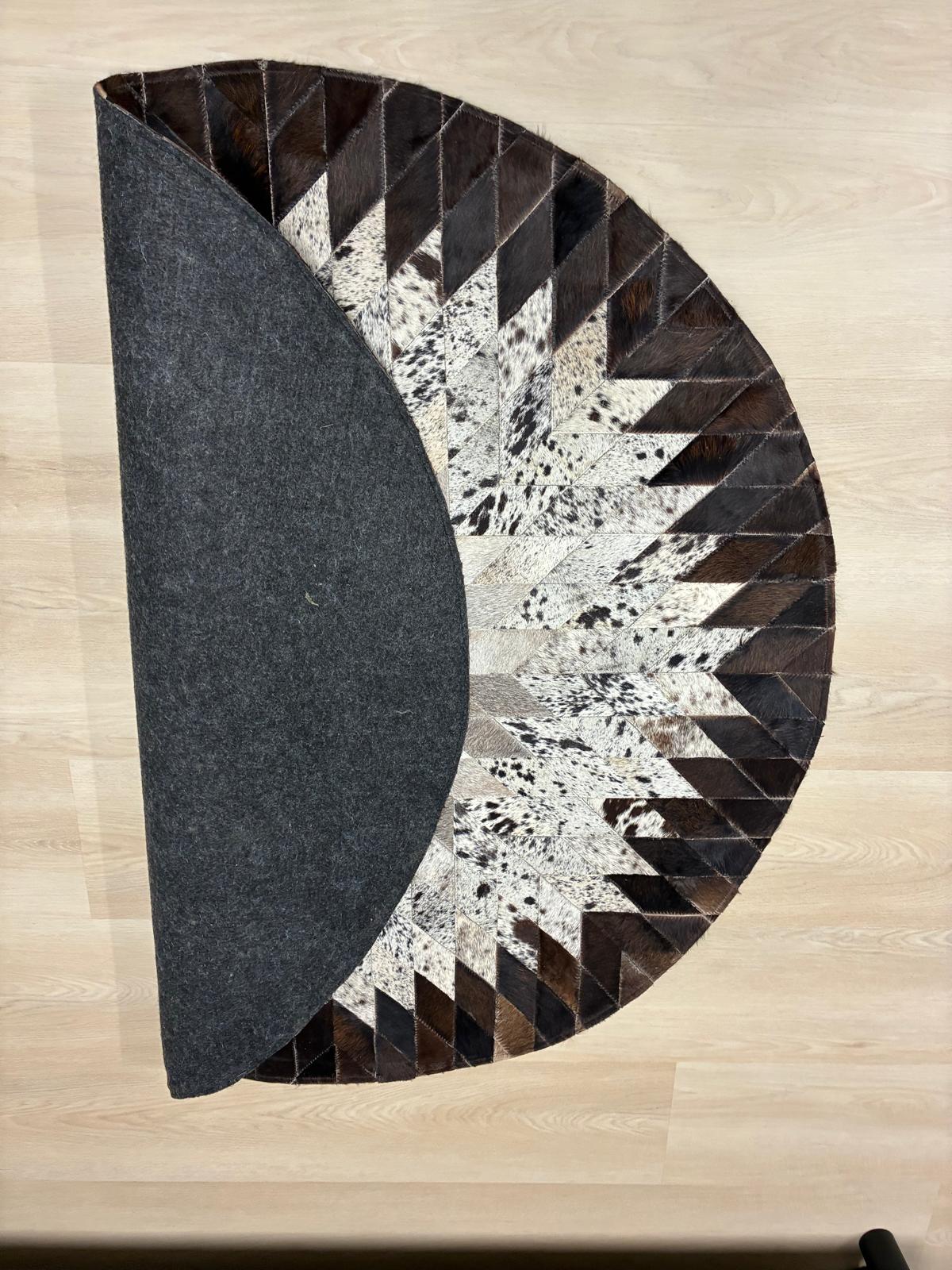 cow hide rug 118 x 118cm