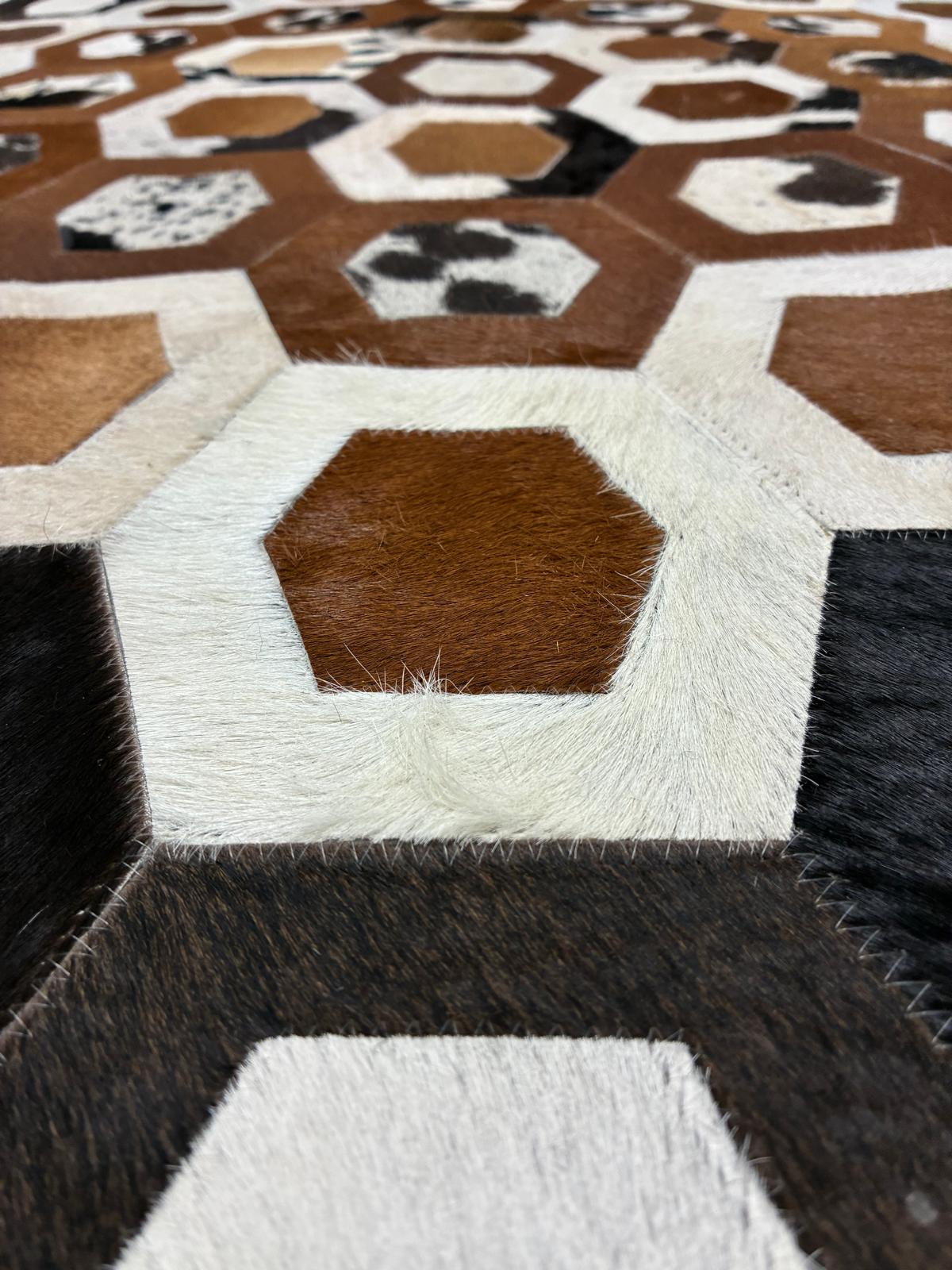 cow hide rug 118 x 118cm