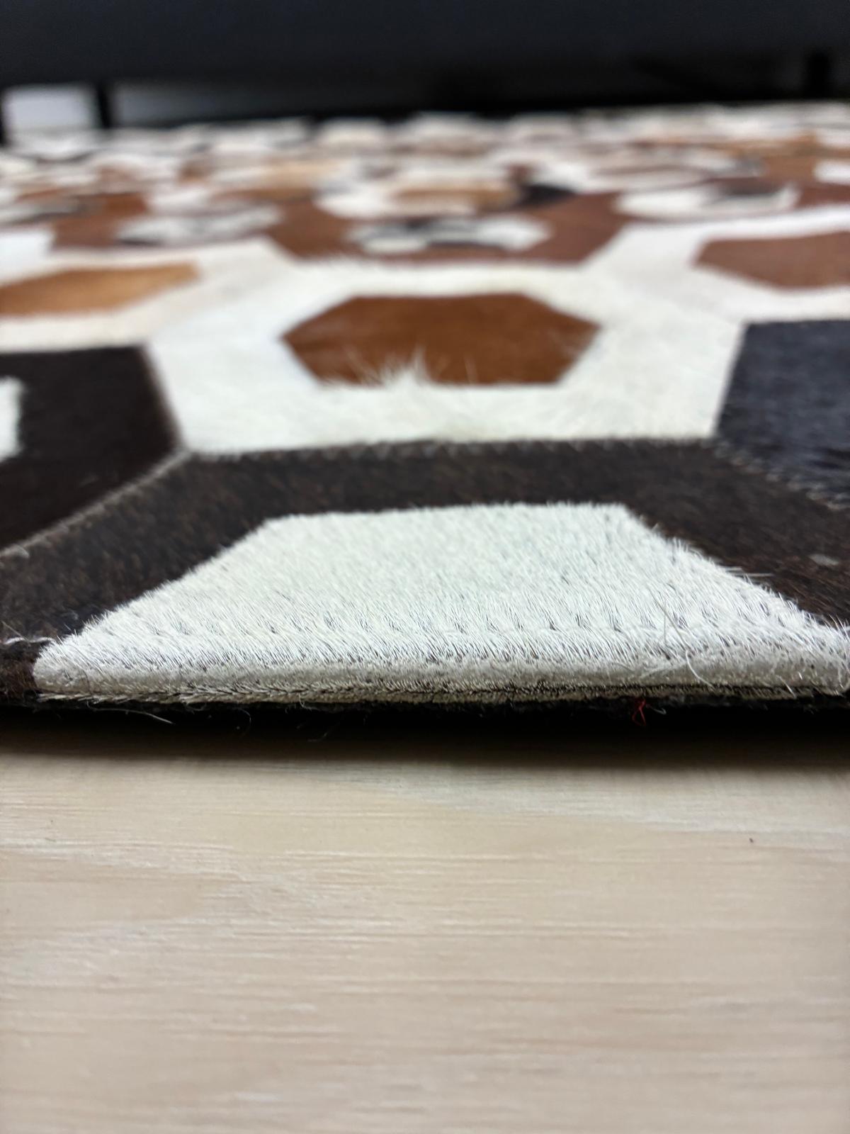 cow hide rug 118 x 118cm