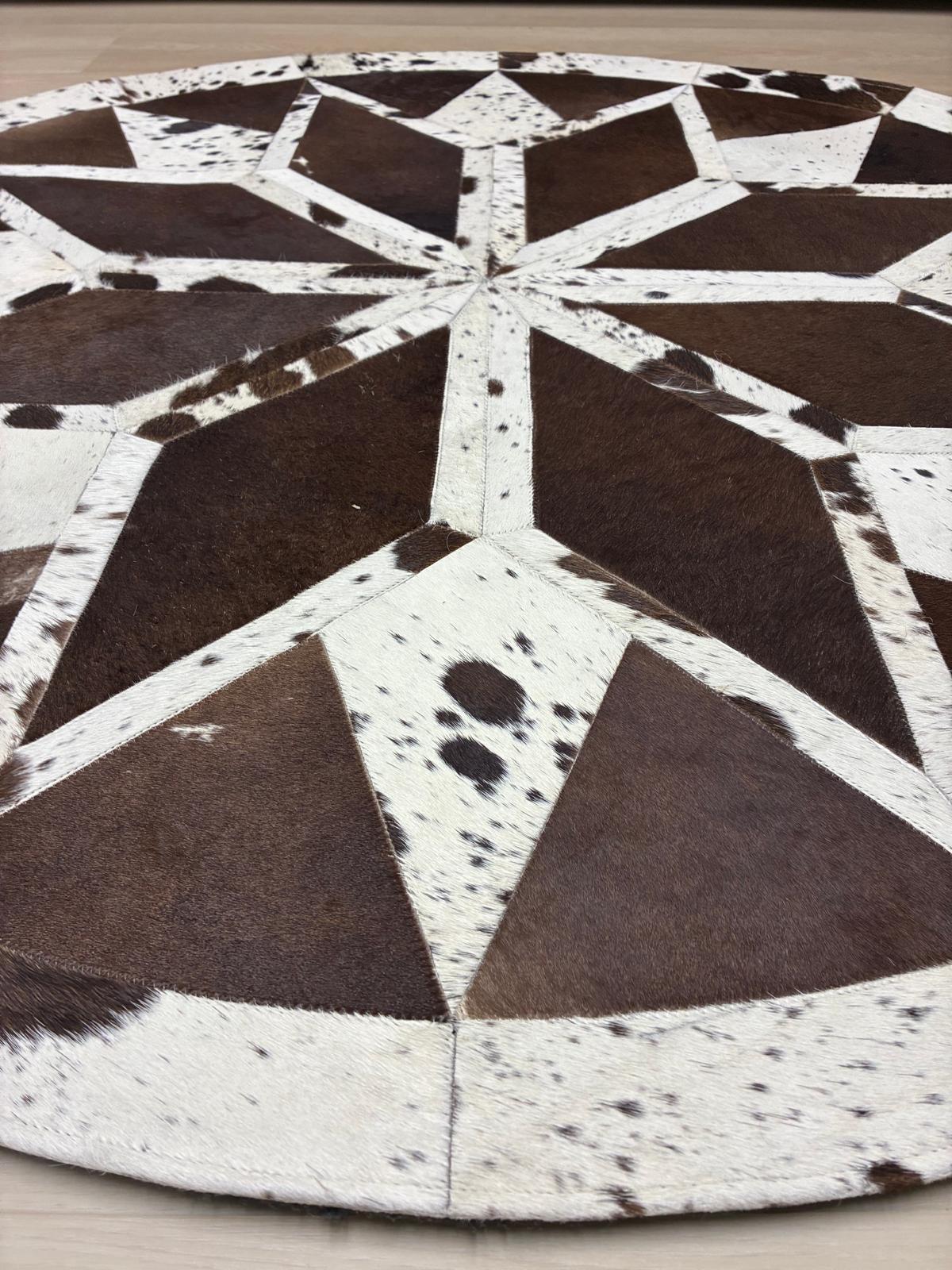 cow hide rug 118 x 118cm