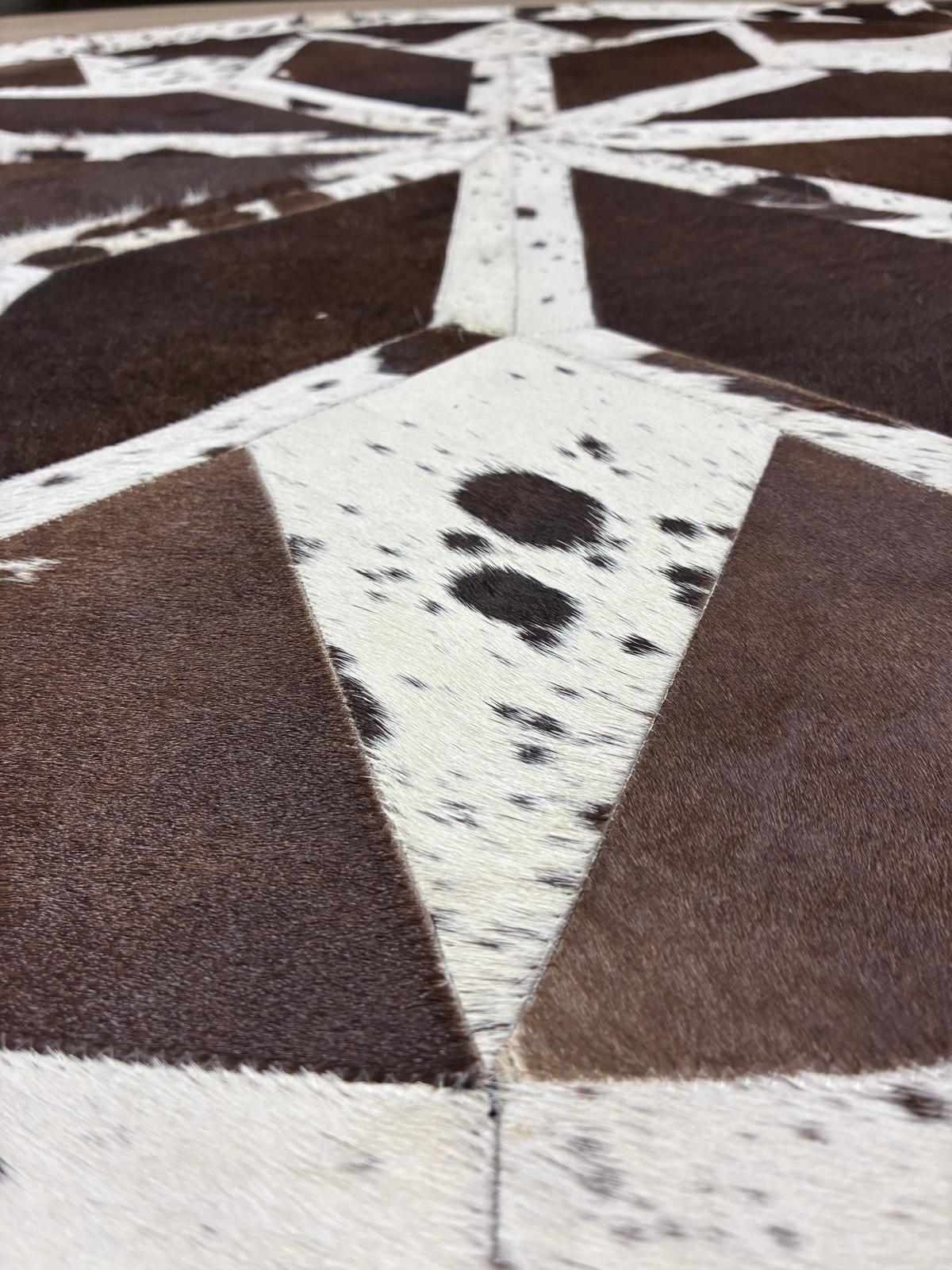 cow hide rug 118 x 118cm