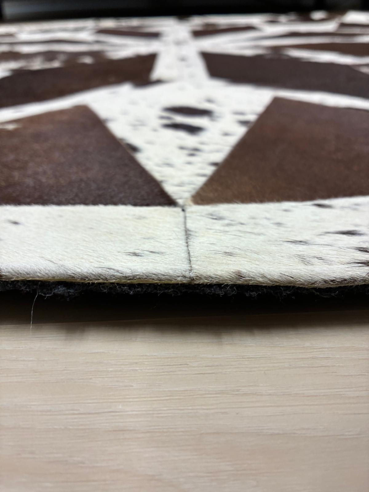 cow hide rug 118 x 118cm