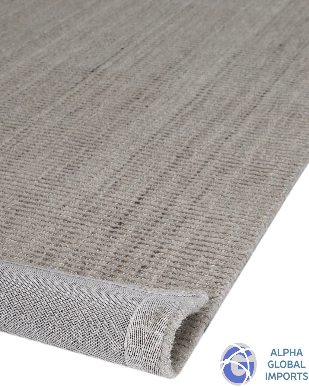 Alpha Kora wool beige floor rug
