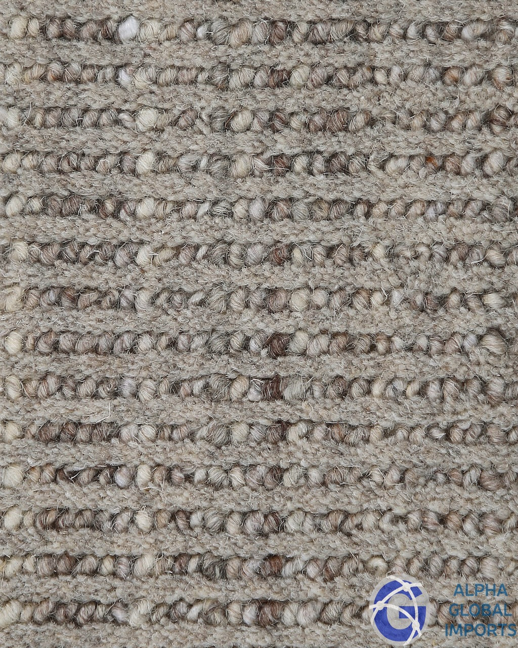 Alpha Kora wool beige floor rug