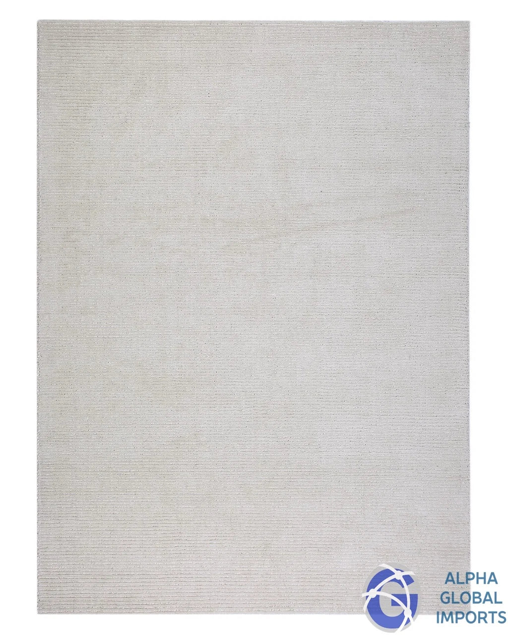 Alpha Kora wool cream floor rug