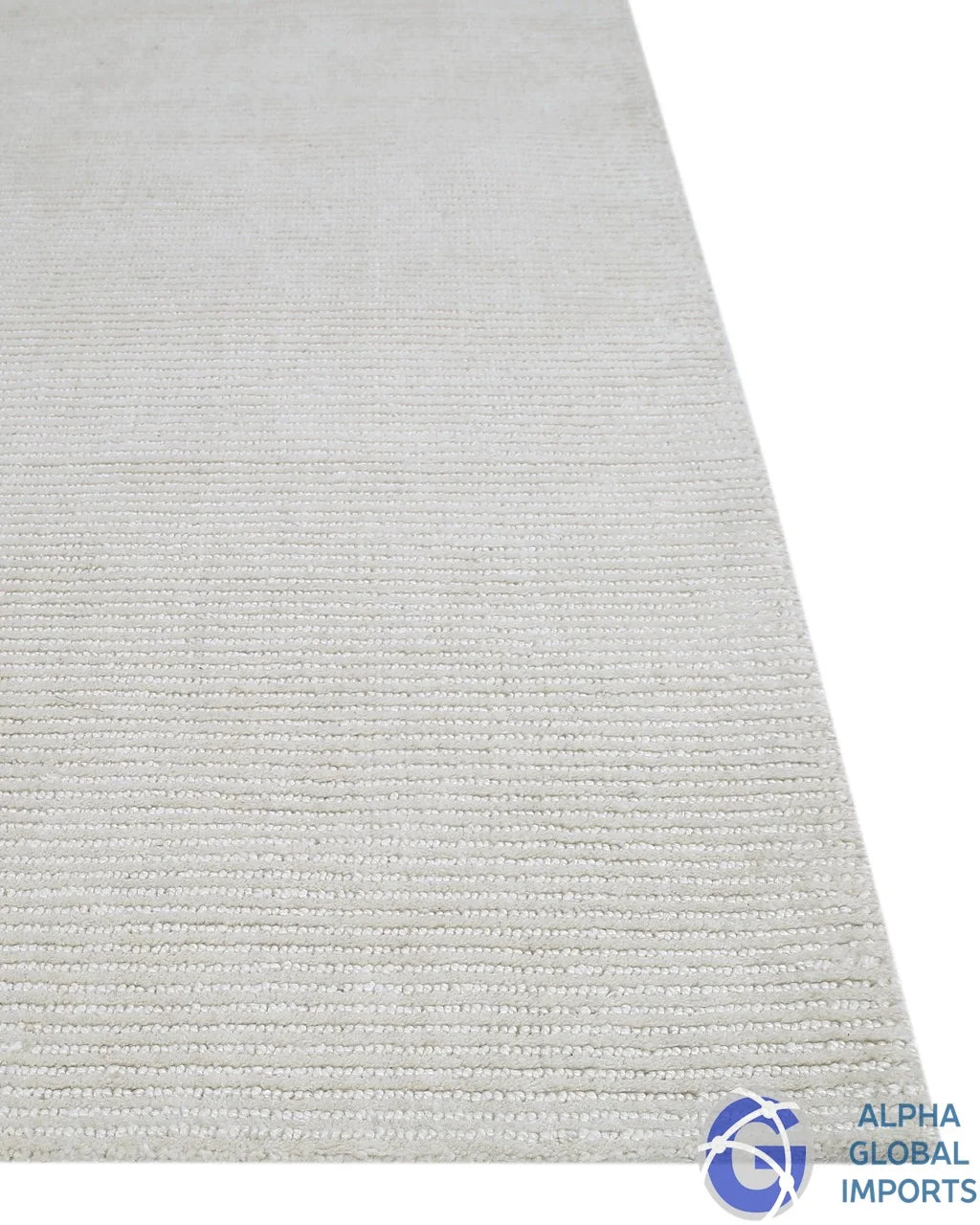 Alpha Kora wool cream floor rug