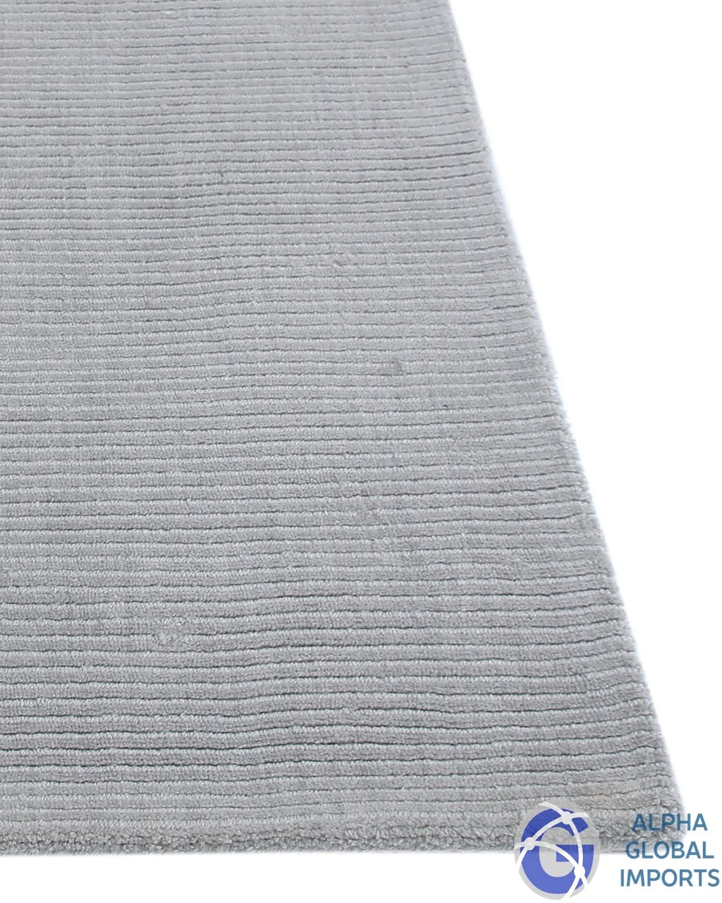 Alpha Kora wool silver floor rug