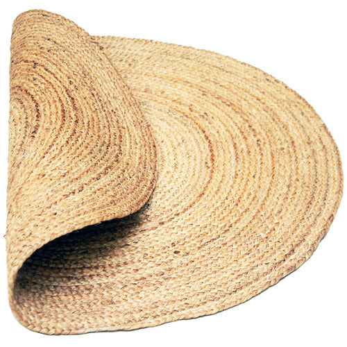 Braided Jute circle Light Brown Natural