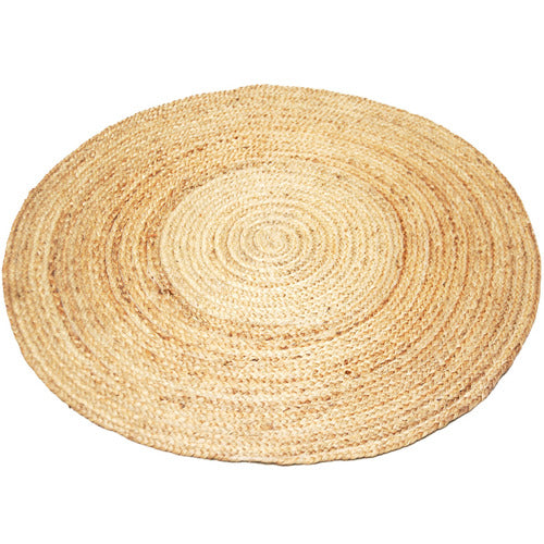 Braided Jute circle Light Brown Natural