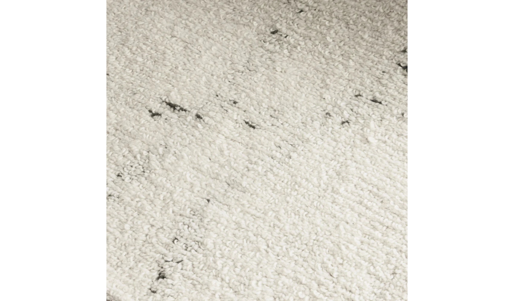 Isla Ivory Grey Abstract Swirl Loop Lines Wool Rug