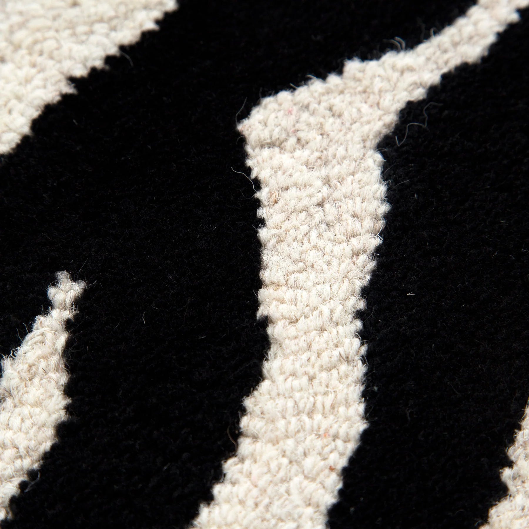 Sahara Zebra Natural Textured Wool Rug 160 x 230 cm