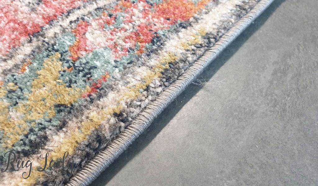 Heirloom Red Distressed Medallion Rug