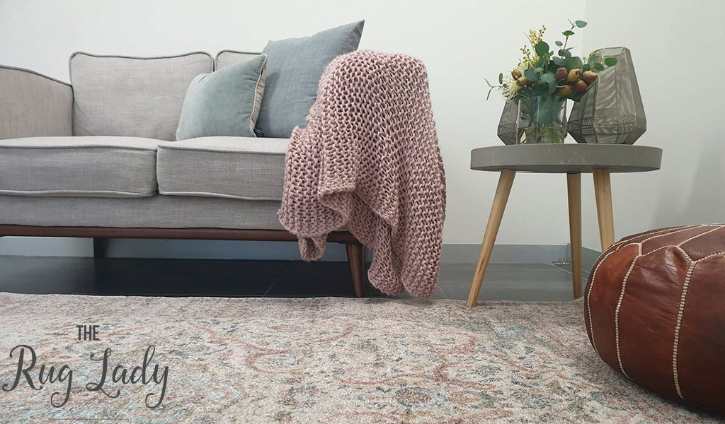 Heirloom Ivory Distressed Floral Rug