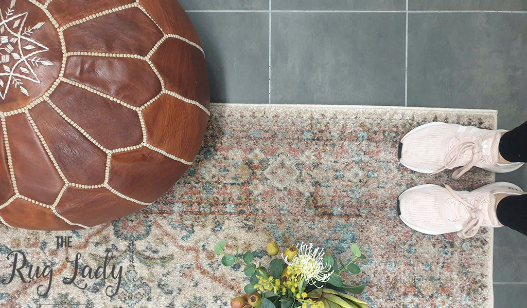 Heirloom Ivory Distressed Floral Rug