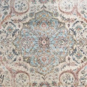 Heirloom Ivory Distressed Floral Rug