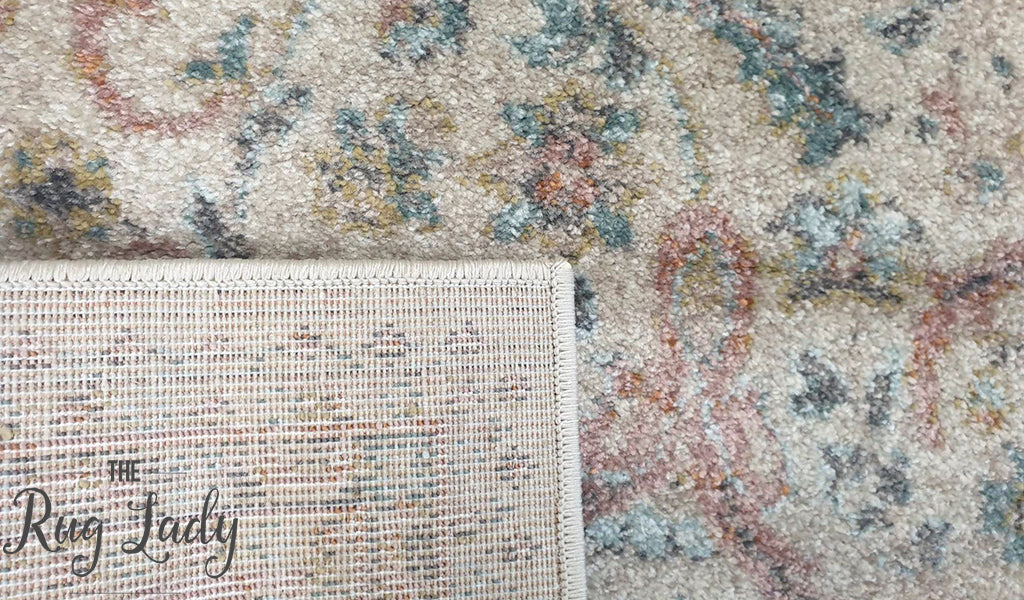 Heirloom Ivory Distressed Floral Rug