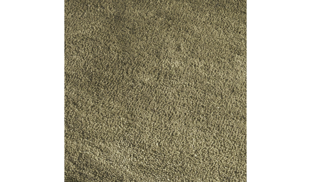 Isla Olive Green and Ivory Curve Pattern Wool Rug