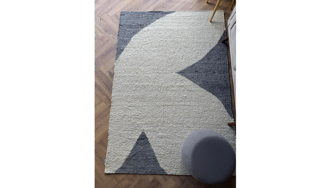 Isla Grey Ivory Boucle Wool Rug