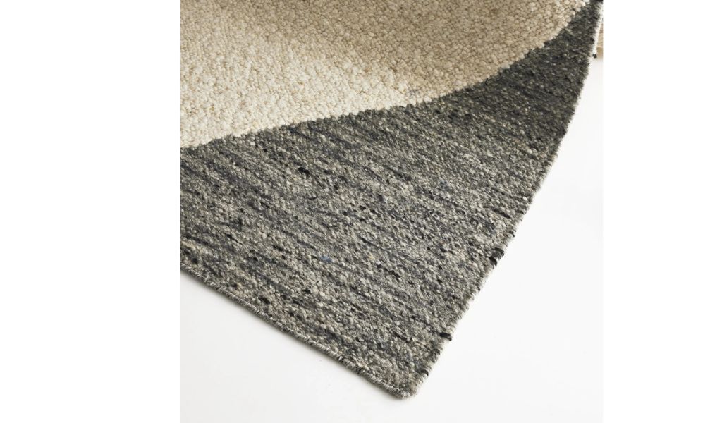 Isla Grey Ivory Boucle Wool Rug