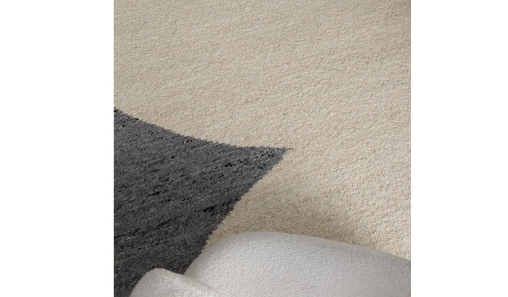 Isla Grey Ivory Boucle Wool Rug