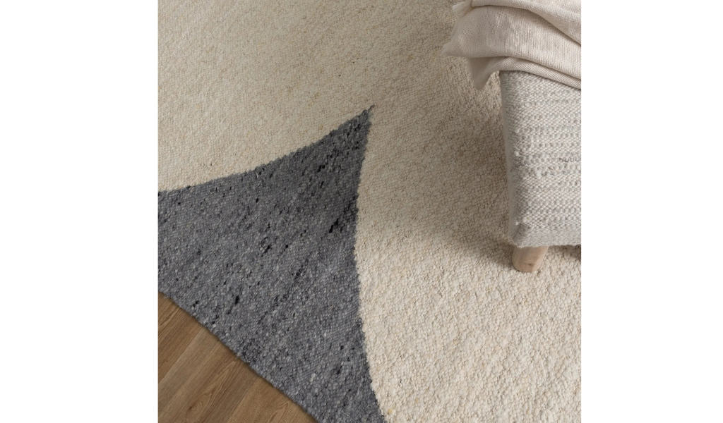 Isla Grey Ivory Boucle Wool Rug