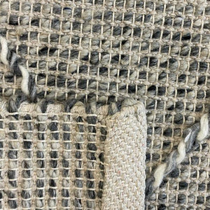 Macey Grey Marble Lattice Wool Rug