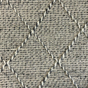 Macey Grey Marble Lattice Wool Rug