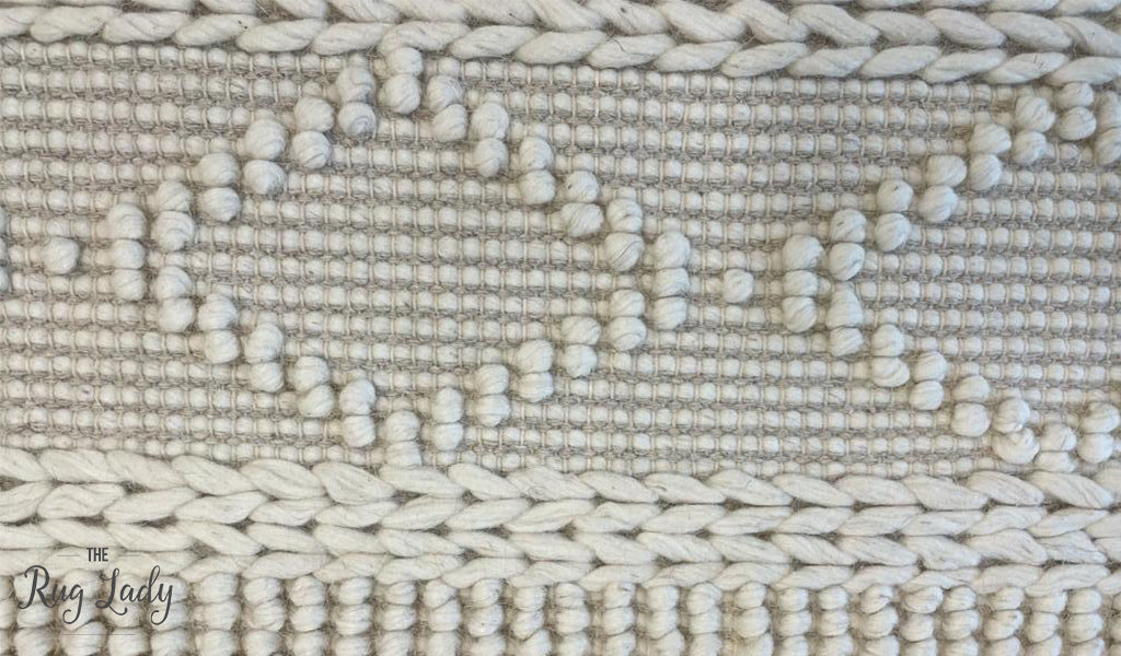 Macey Dreamy Ivory Geometric Wool Rug