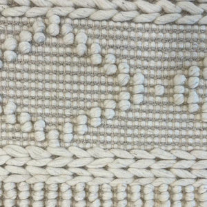 Macey Dreamy Ivory Geometric Wool Rug
