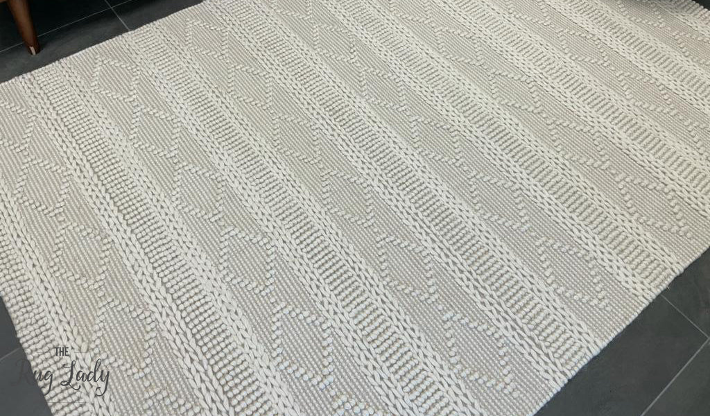 Macey Dreamy Ivory Geometric Wool Rug