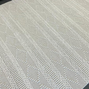 Macey Dreamy Ivory Geometric Wool Rug