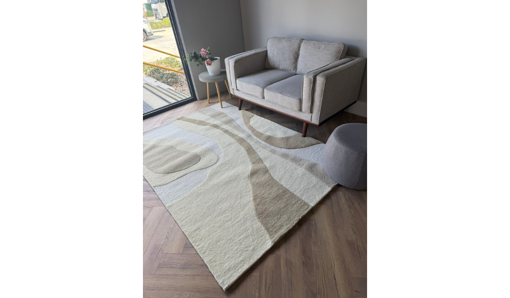 Isla Multi Beige Wool Rug