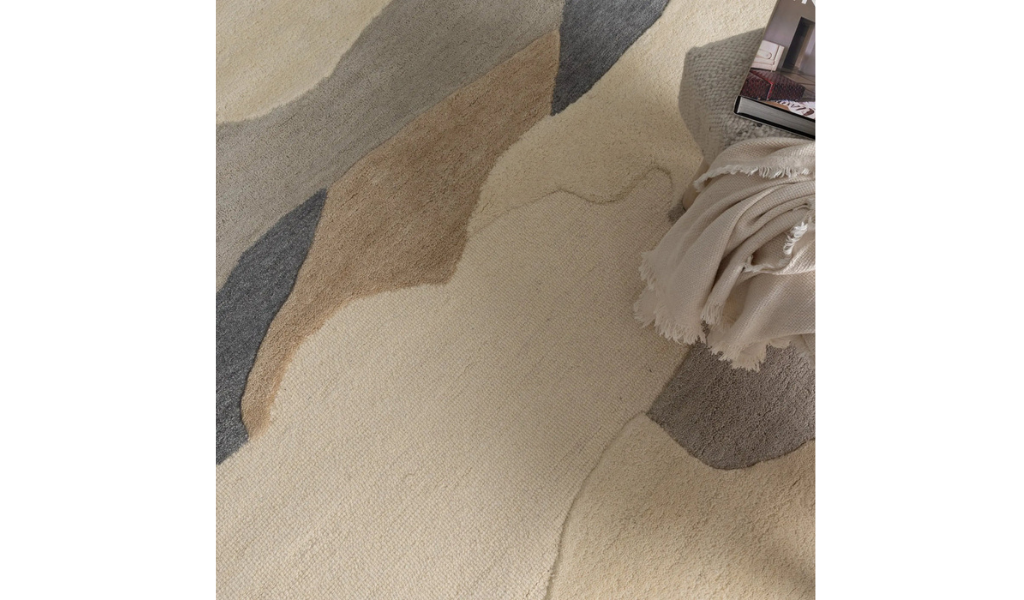 Isla Multicolour Neutral Flow Wool Rug