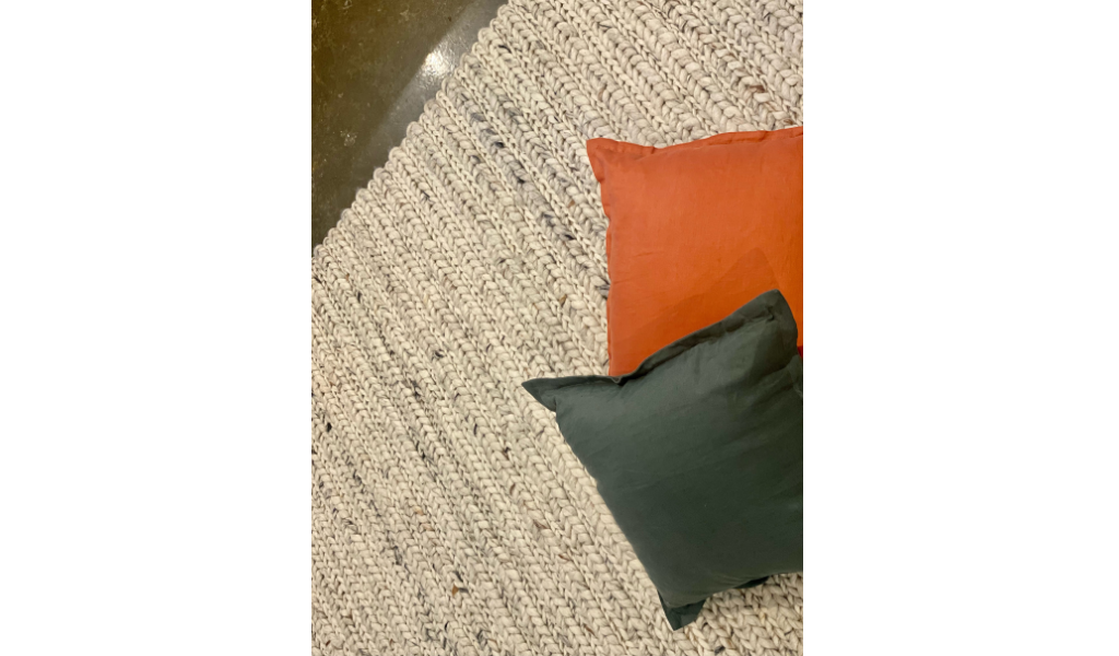 Olivia Natural Braided Pattern Wool Rug